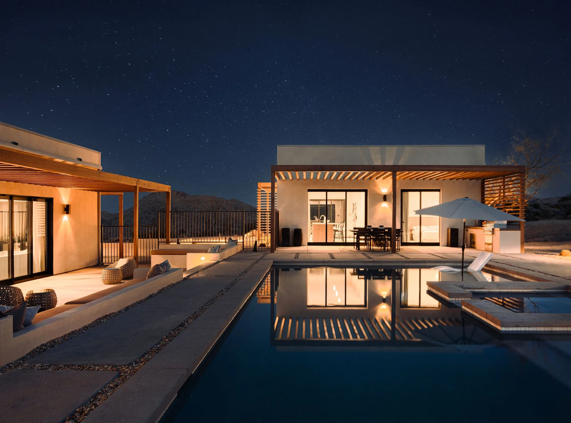 Architectural detail at the Joshua Tree residence