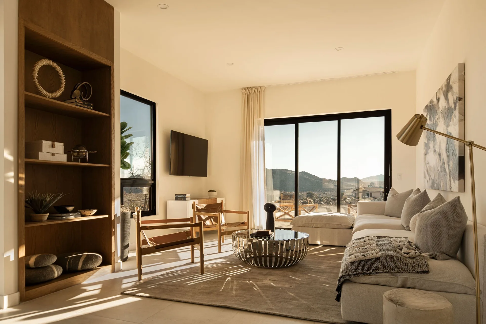 Finished living area in the Joshua Tree home