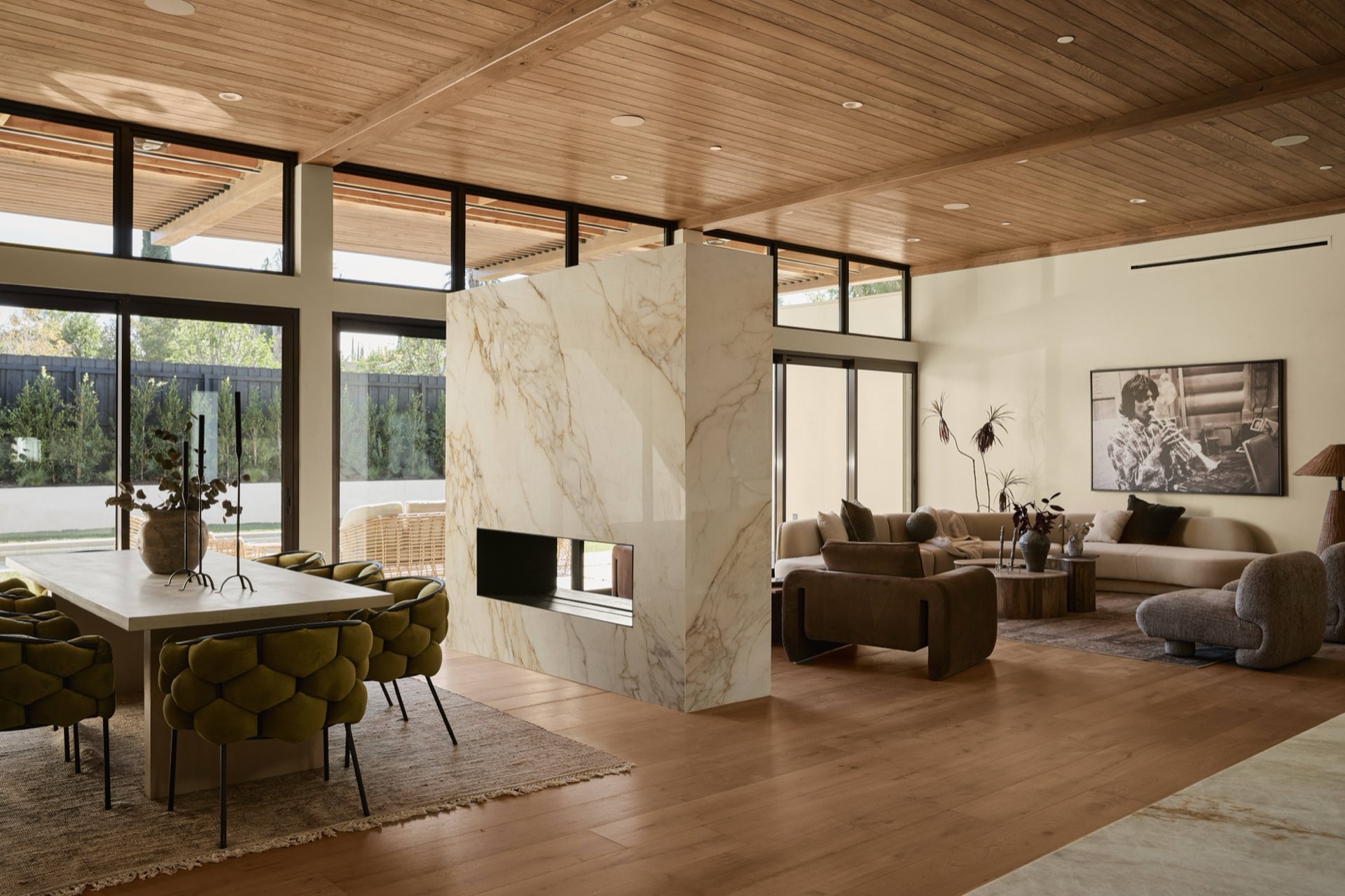 Finished living area in the Woodland Hills home